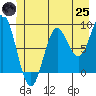 Miner Island tide chart for Wednesday, June 25, 2025