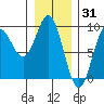 Miner Island tide chart for Saturday, January 31, 2026