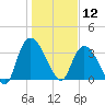 Minim Creek Entrance tide chart for Sunday, January 12, 2025