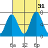 Montesano tide chart for Wednesday, August 31, 2022