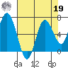 Montesano tide chart for Monday, August 19, 2024