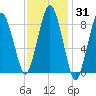 Moon Head tide chart for Friday, January 31, 2025