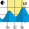 Mowry Slough tide chart for Monday, August 12, 2024