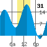 Muir Inlet tide chart for Tuesday, December 31, 2024