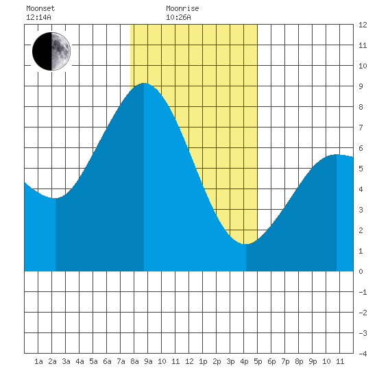 Marrowstone Island tide chart for Sunday, January 25, 2026