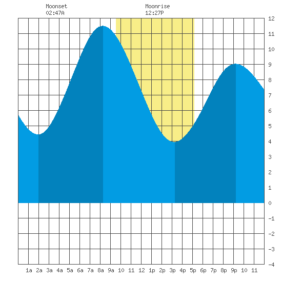 Nachalni Island tide chart for Thursday, January 21, 2021