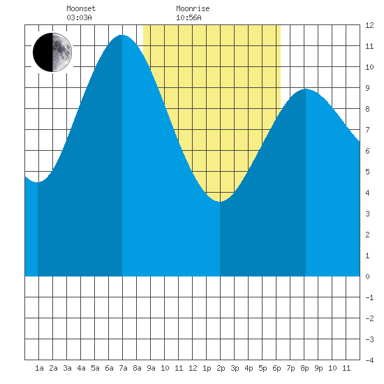 Nachalni Island tide chart for Friday, February 19, 2021