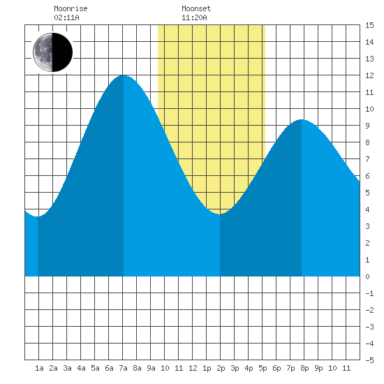 Nachalni Island tide chart for Tuesday, January 21, 2025