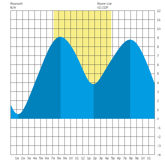 Nahcotta tide chart for Friday, November 12, 2021