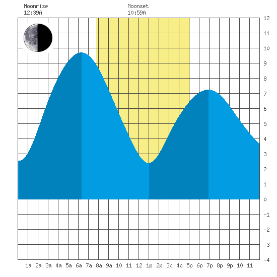 Nahcotta tide chart for Tuesday, January 21, 2025