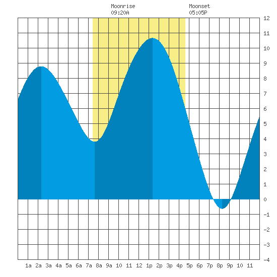 Nahcotta tide chart for Friday, November 21, 2025