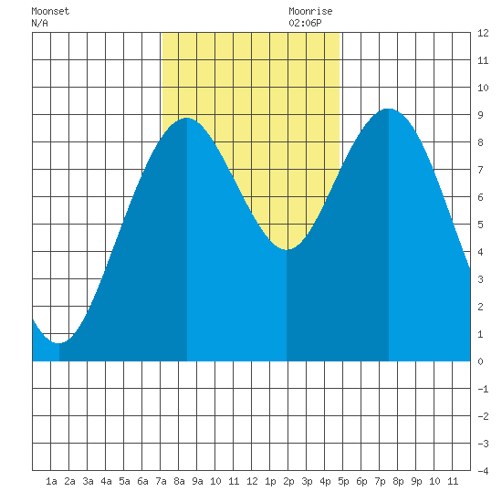 Naselle River tide chart for Saturday, November 9, 2024