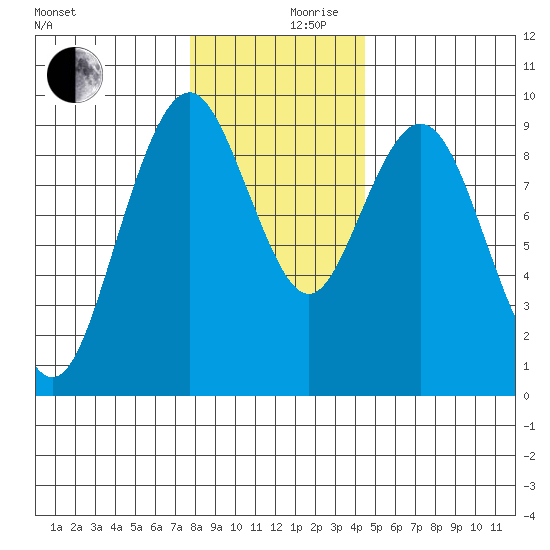 Naselle River tide chart for Sunday, December 8, 2024