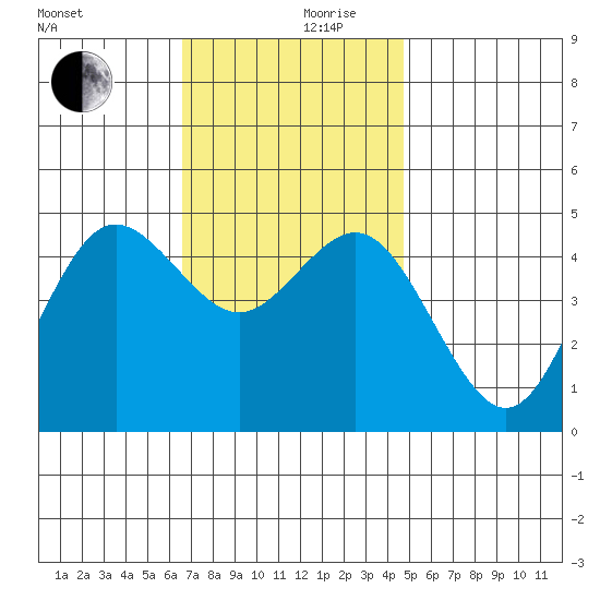National City tide chart for Sunday, December 8, 2024