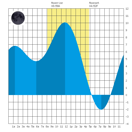 Neah Bay tide chart for Thursday, January 11, 2024