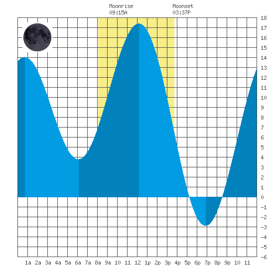 Nehenta Bay tide chart for Thursday, January 11, 2024