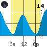 New Castle tide chart for Sunday, June 14, 2026