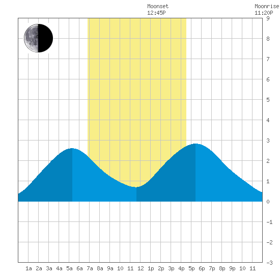 New Hamburg tide chart for Friday, November 22, 2024