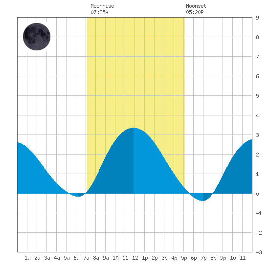 New Hamburg tide chart for Wednesday, January 29, 2025