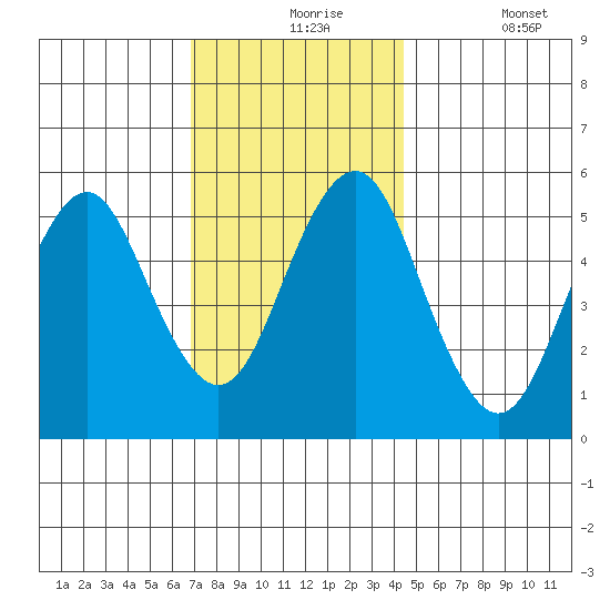 New Haven tide chart for Tuesday, November 25, 2025