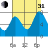 Newark Slough tide chart for Saturday, July 31, 2021