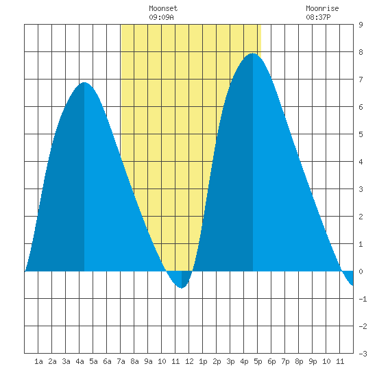 Newbold tide chart for Sunday, January 31, 2021