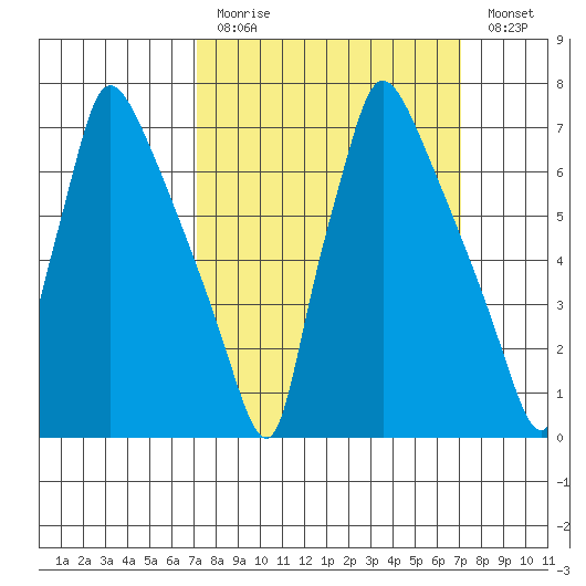 Newbold tide chart for Sunday, March 14, 2021