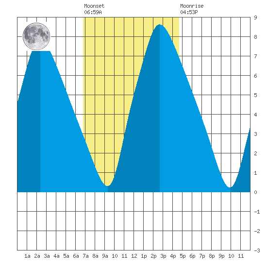 Newbold tide chart for Friday, November 19, 2021