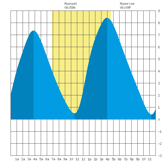 Newbold tide chart for Sunday, November 21, 2021