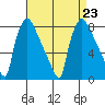 Newbold tide chart for Friday, August 23, 2024