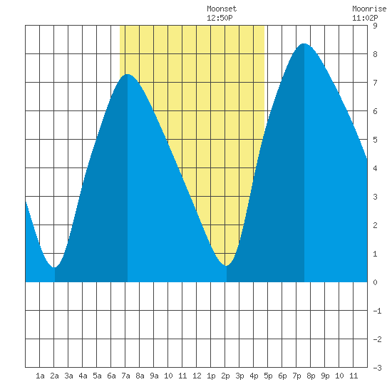 Newbold tide chart for Tuesday, November 11, 2025