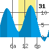 Nuka Passage tide chart for Sunday, January 31, 2021