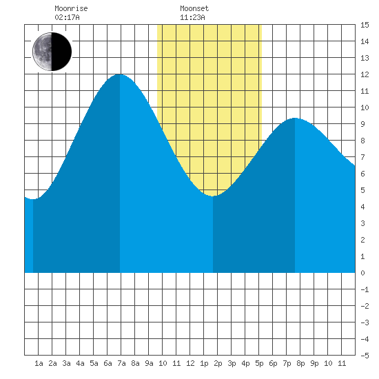 Nukshak Island tide chart for Tuesday, January 21, 2025