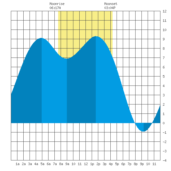 Indian Island tide chart for Friday, November 29, 2024