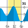 Golden Gate Park tide chart for Friday, January 31, 2025