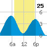 Capers Island tide chart for Monday, January 25, 2021