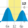Capers Island tide chart for Sunday, January 12, 2025