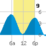 Capers Island tide chart for Sunday, February 9, 2025