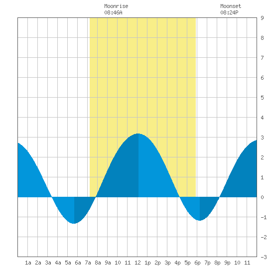 Old Rice Mill tide chart for Friday, January 31, 2025