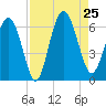Daymark 173 tide chart for Sunday, August 25, 2024