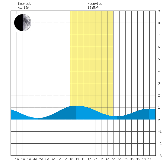 Olga Bay (A. P. A. Cannery) tide chart for Sunday, January 9, 2022