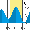 Olga Point tide chart for Thursday, October 31, 2024