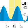 Orca tide chart for Saturday, February 19, 2022