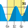 Orca tide chart for Saturday, August 31, 2024