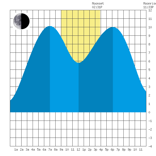 Orca tide chart for Friday, November 22, 2024