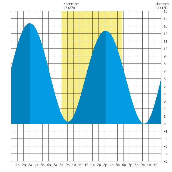 Orca tide chart for Friday, February 20, 2026