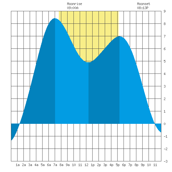 Orcas tide chart for Friday, January 31, 2025