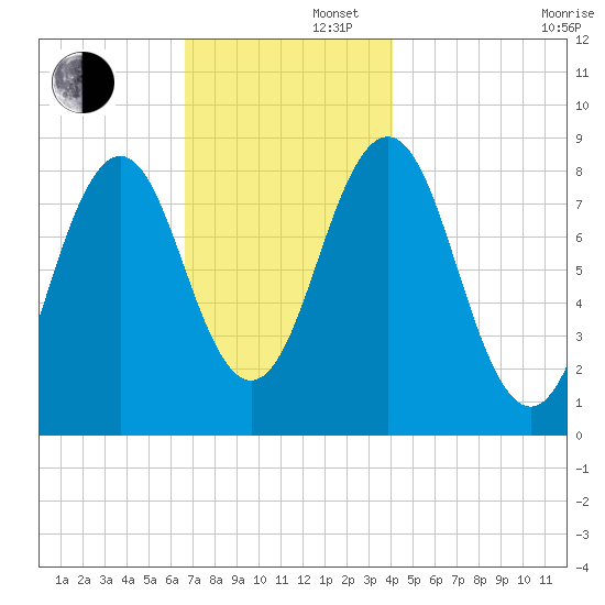 Otis Cove tide chart for Friday, November 22, 2024