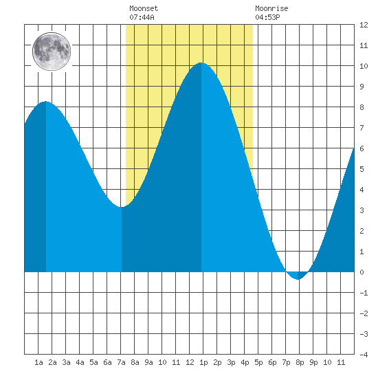 Palix River tide chart for Friday, November 19, 2021