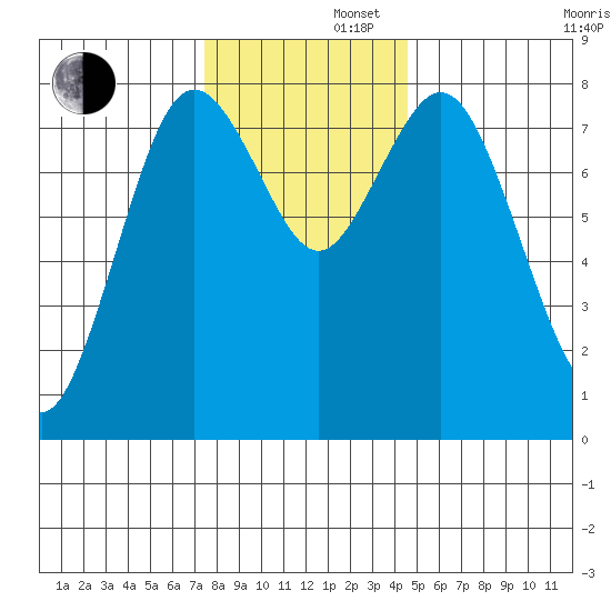 Palix River tide chart for Friday, November 22, 2024